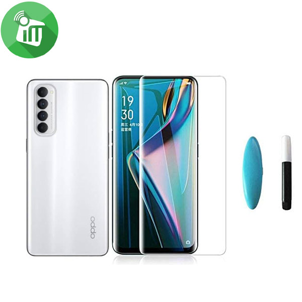 iScreen UV Full Glue Curved Glass Screen Protector Oppo Reno4 Pro