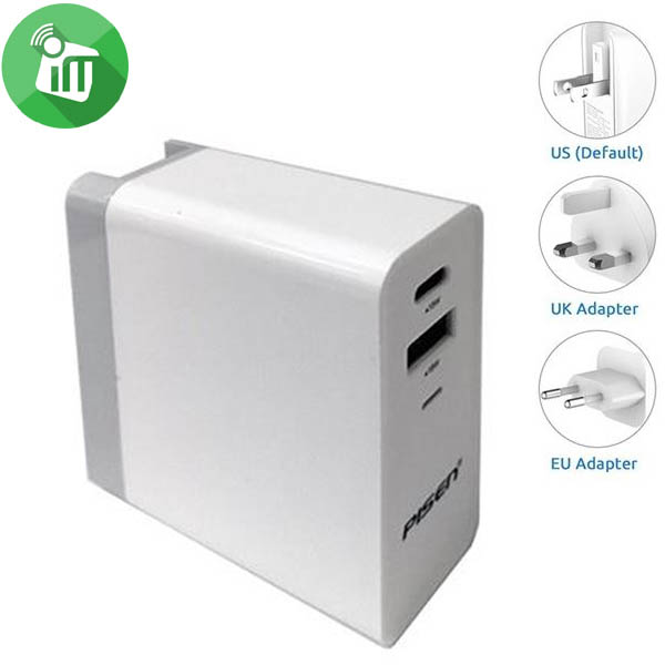 Pisen TS-C093 USB + Type-C QC3.0 Power Combo Fast Travel Charger (34W)