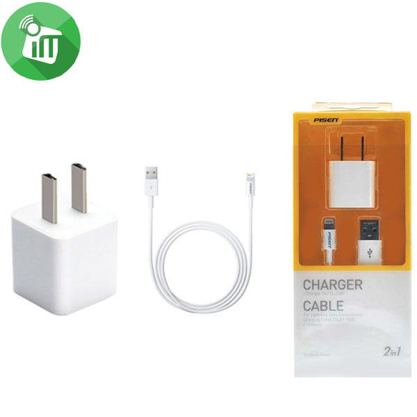 Pisen TS-C051 Charger 1A With Lighting Cable (1000mm)