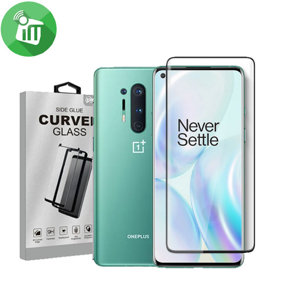 Vmax Screen Protector 3D Curvged Full Glue Tempered Glass For OnePlus 8 Pro