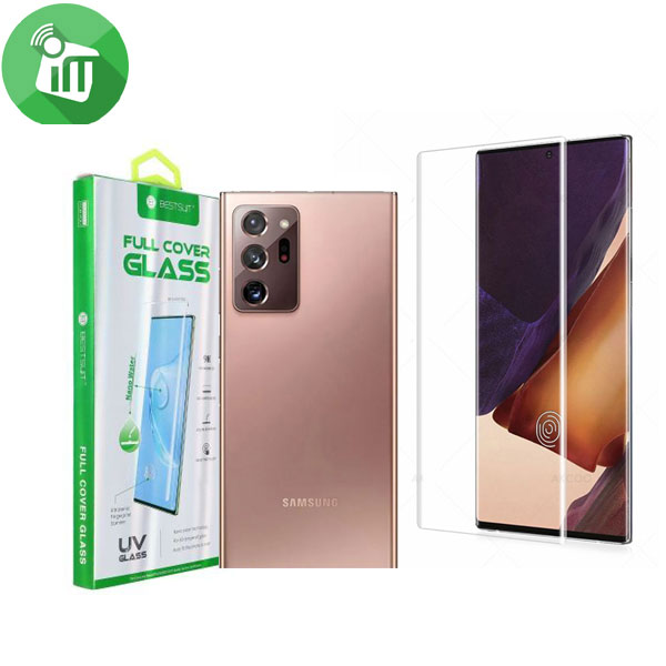 BESTSUIT UV Nano Full Glue Adhesive Tempered Full Cover Glass Screen Protector for Samsung Galaxy Note 20 Ultra