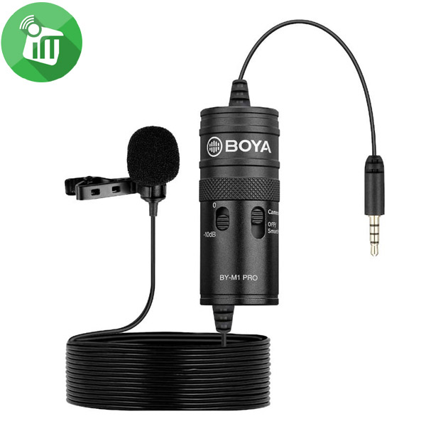 Boya BY-M1 Pro Universal Lavalier Microphone 3.5mm Connector