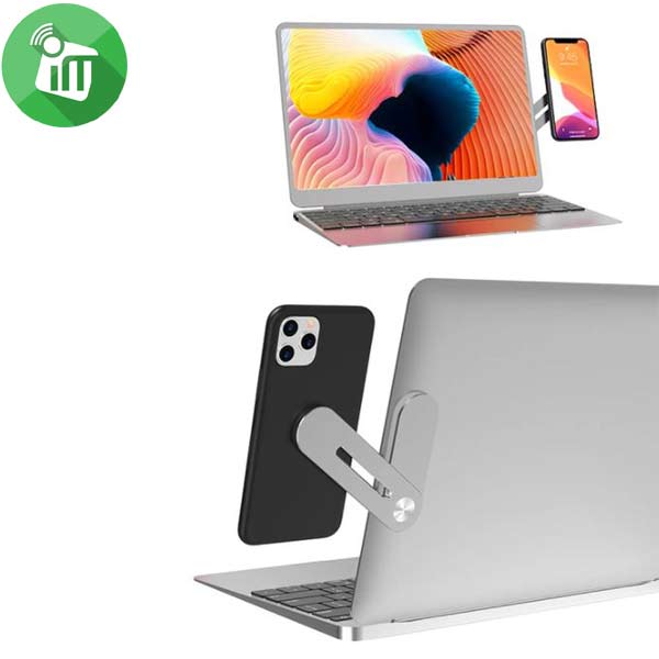 Laptop Side Mount Holder Phone Dual Monitor Magnetic Side Mount Clip