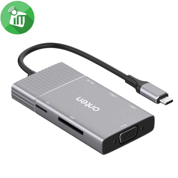 Onten 95113 6 IN 1 Type-C Multifunctional Dock Station