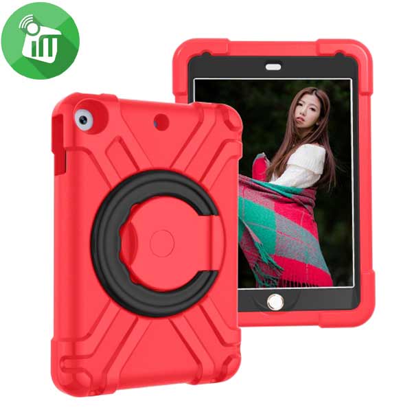 Rotating Stand Swivel Bracket Series Safe Rubber Shockproof Case For iPad 9.7 (2017/2018) - Image 3