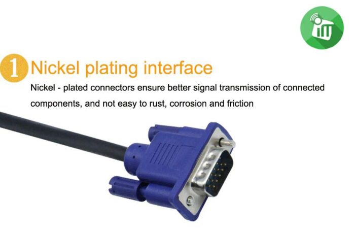 15 Pin VGA Monitor Male To Male Cable
