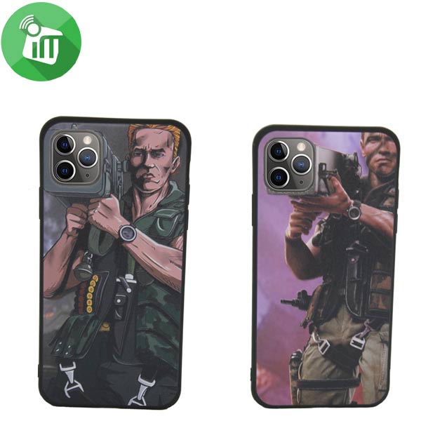 3D Bazooka Man Series Greative TPU case For iPhone 11 Pro