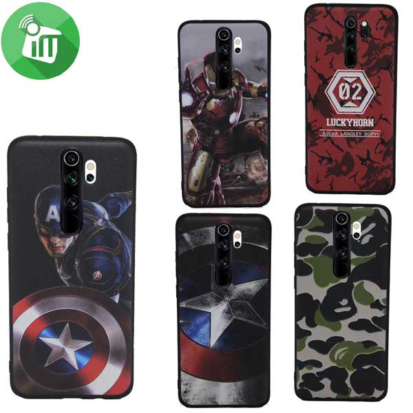 3D HEROS Series Greative TPU case For Xiaomi Redmi Note 8 Pro