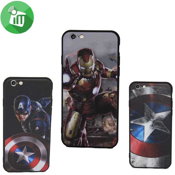 3D HEROS Series Greative TPU case For iPhone 6