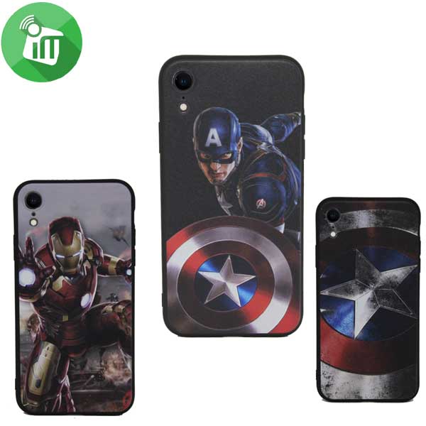 3D HEROS Series Greative TPU case For iPhone XR