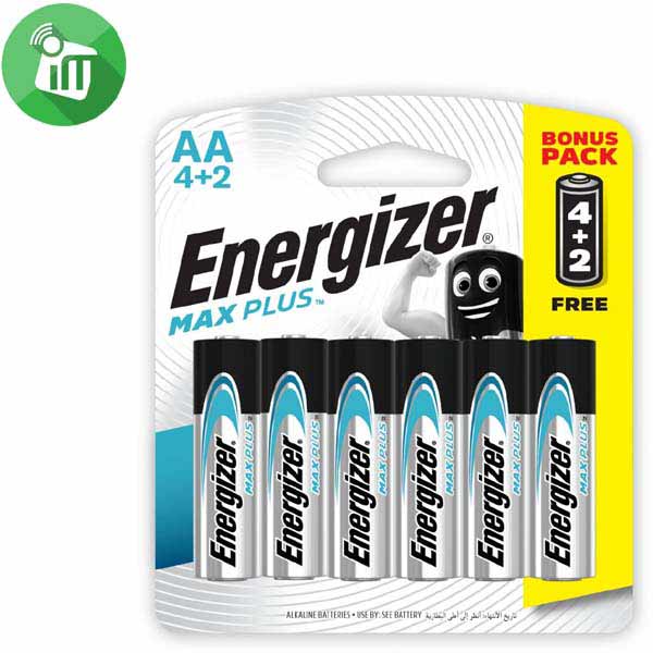 Energizer 6PCS AA Max PLUS Batteries 1.5V