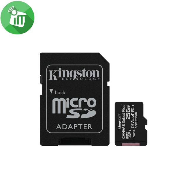Kingston 256GB Class 10 Canvas Select Plus 100MB/s R SDXC Micro Memory card