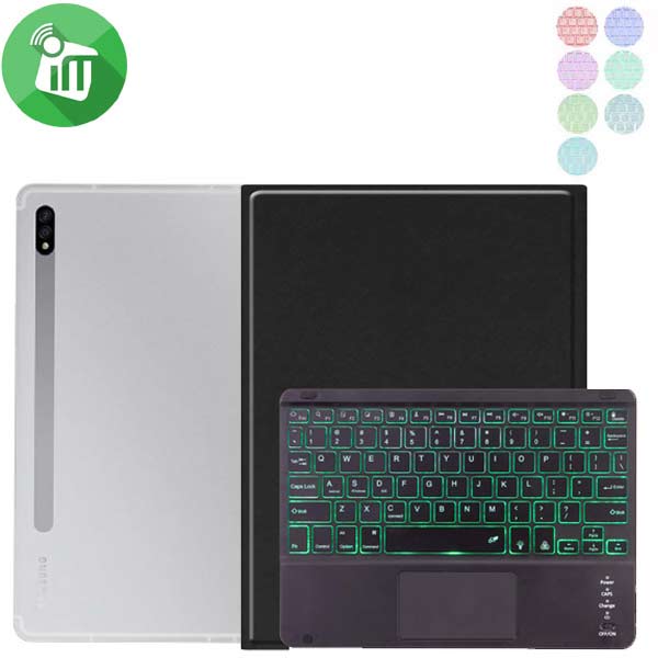 X900T Smart Bluetooth Keyboard Leather Case With Touchpad and Light For Samsung Galaxy Tab S8 Ultra