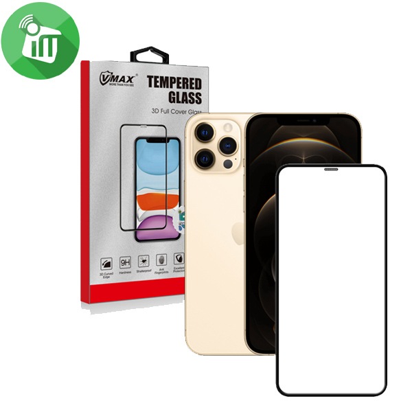 Vmax Screen Protector 3D Full Cover / Dustproof Version Tempered Glass For iPhone 12 Pro Max