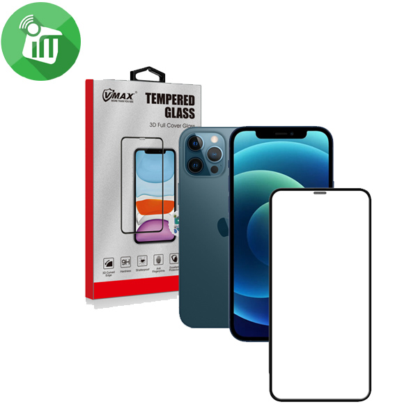 Vmax Screen Protector 3D Full Cover / Dustproof Version Tempered Glass For iPhone 12 / iPhone 12 Pro