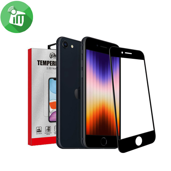 Vmax Screen Protector 3D Full Cover / Dustproof Version Tempered Glass For iPhone SE 2020