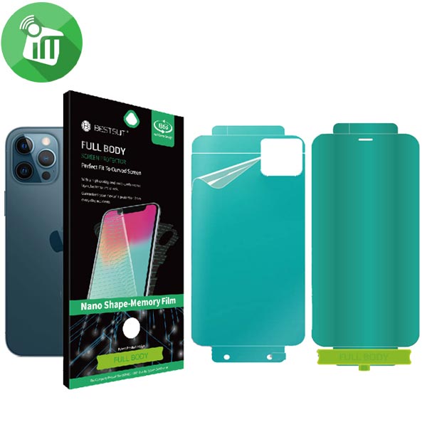 BESTSUIT 2in1 Nano Shape Memory Full Body Film Protection Screen Protector for iPhone 12 Pro Max