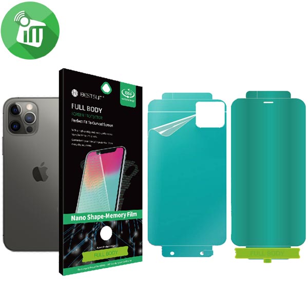 BESTSUIT 2in1 Nano Shape Memory Full Body Film Protection Screen Protector for iPhone 12 / iPhone 12 Pro