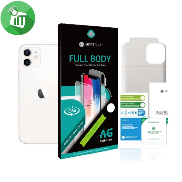 BESTSUIT Back Anti-Glare Full Body Film Protection Screen Protector for iPhone 12 Mini