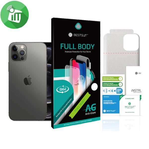 BESTSUIT Back Nano Shape Memory Full Body Film Protection Screen Protector for iPhone 12 / iPhone 12 Pro