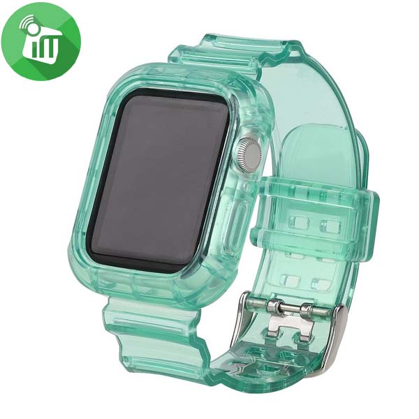 Crystal Transparent Bumper Strap Band For iWatch (44/45mm) - Image 3