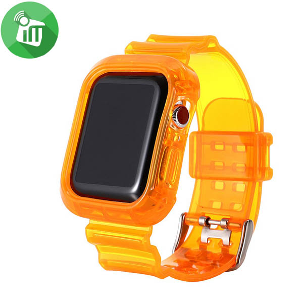 Crystal Transparent Bumper Strap Band For iWatch (44/45mm) - Image 4