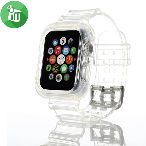 Crystal Transparent Bumper Strap Band For iWatch (44/45mm) - Image 7