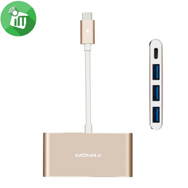 MOMAX Type C 4-Port Adapter