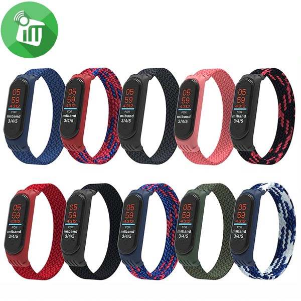 Braided Solo Loop Strap Band For Xiaomi Mi Smart Band 4/5