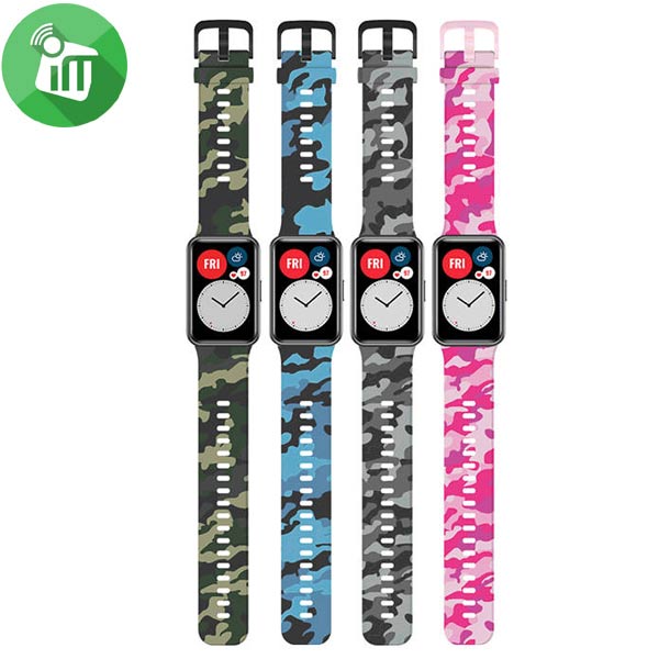 Silicone Camouflage Band For HUAWEI WATCH FIT