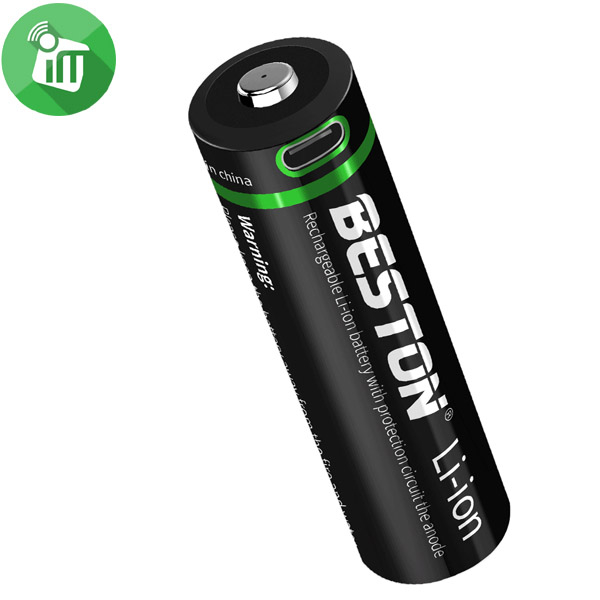 Beston 1PCS Size 21700 Type-C USB Rechargeable Battery 5000mAh