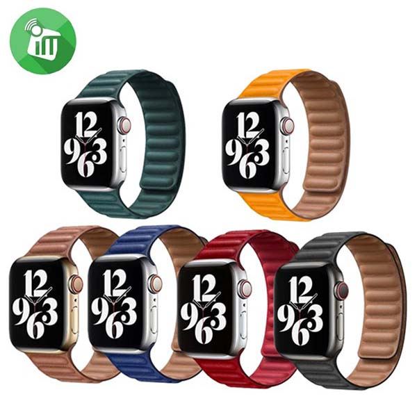 COTEetCI W52 Dual Magnetic Leather Band For iWatch (38/40/41/42mm)