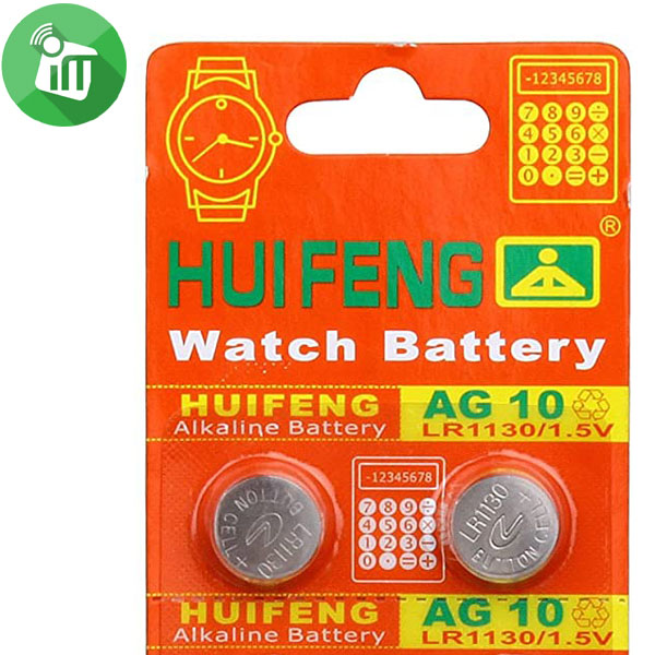 HUIFENG Alkaline Battery AG10 LR1130 – 1.5V 2PCS