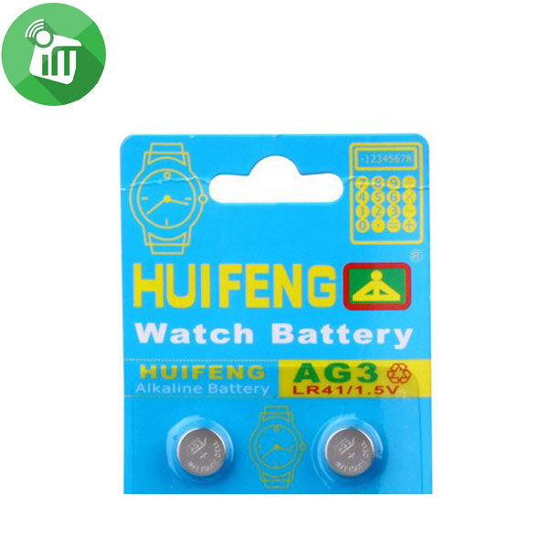 HUIFENG Alkaline Battery AG3 LR41 – 1.5V 2PCS