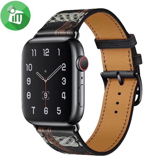 Hermes Swift Leather Single Tour Band For iWatch (38/40/41/42mm) - Image 2