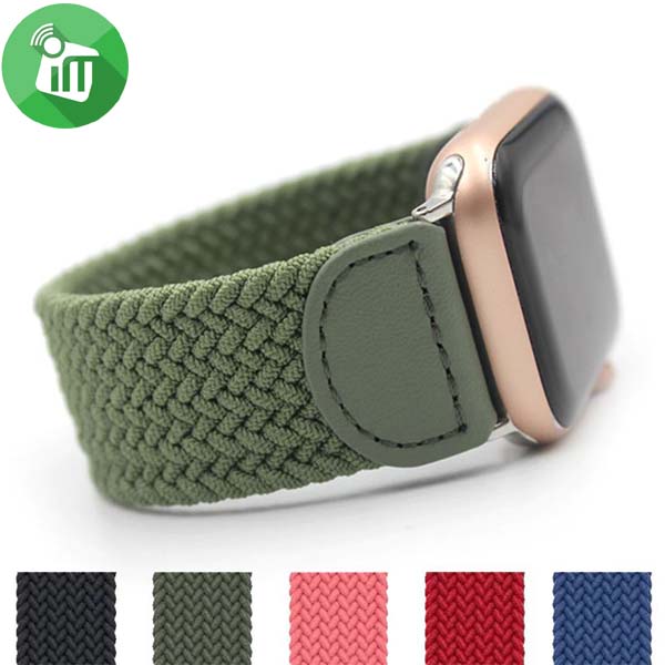 Leather Braided Solo Loop Large Strap Band For iWatch (38/40/41/42mm)