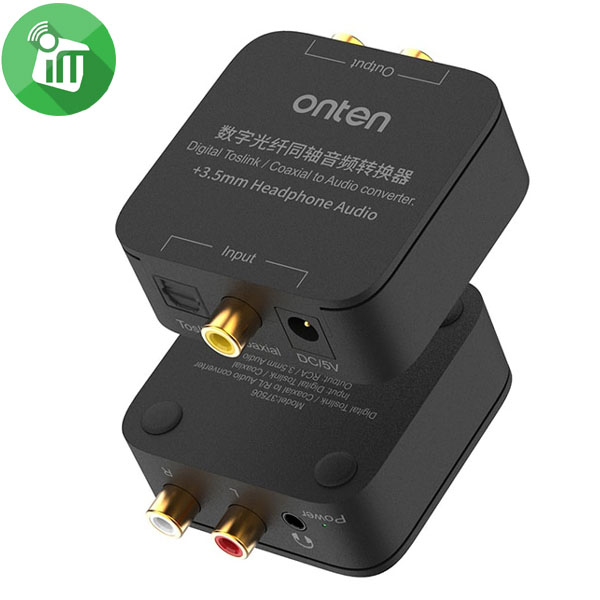 Onten 37506 Optical Audio to R/L Audio Converter