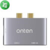 Onten 9177S Dual USB-C to HDMI Adapter With USB 3.0 and PD Port