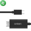 Onten 9581 Type-C Male to HDMI Male 4K HD Cable 60HZ (1.8M)