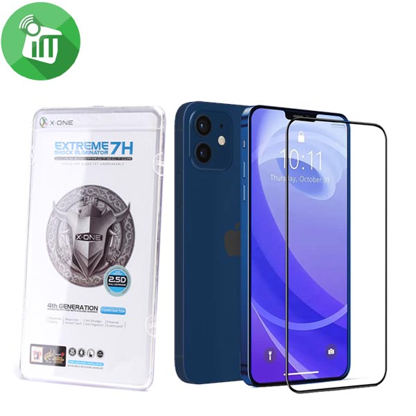 X.One Extreme 2.5D Full Coverage Shock Eliminator (4th Generation) Screen Protector For iPhone 12 Mini