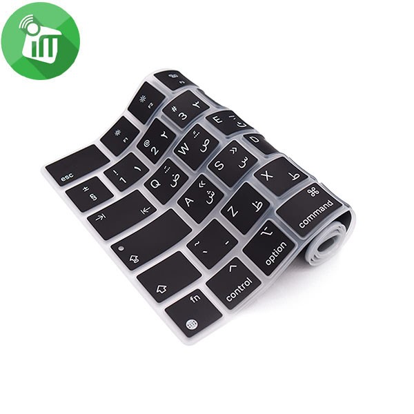 iSkin for MacBook Pro 16 (2019) / Pro 13 (2020-M1-M2) Touch bar Arabic US (A2141/A2289/ A2251/A2338) - Image 2
