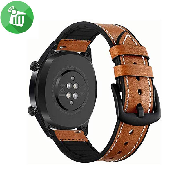 Amazfit Strap Business Leather Fluoroelastomer Band 20mm