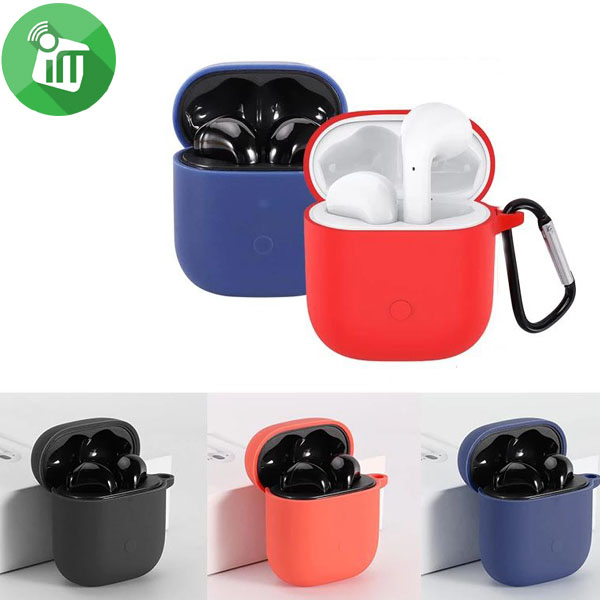 Pod Pocket Silicone Cover For Realme Buds Air / Air Neo with Keychain