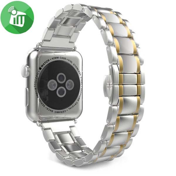 COTEetCI W61 Stainless Steel Five beads Band For iWatch (38/40/41/42mm) - Image 6