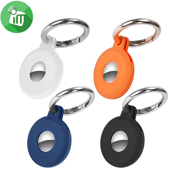 Silicone AirTag Secure Holder With Keychain