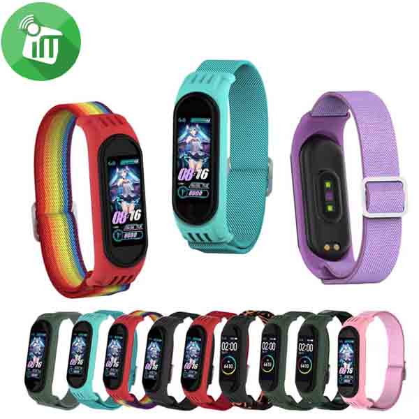 Stretchy Solo Loop Strap Band For Xiaomi Mi Smart Band 4/5/6