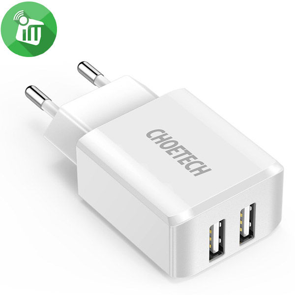 Choetech C0030 Dual USB 10W Wall Charger