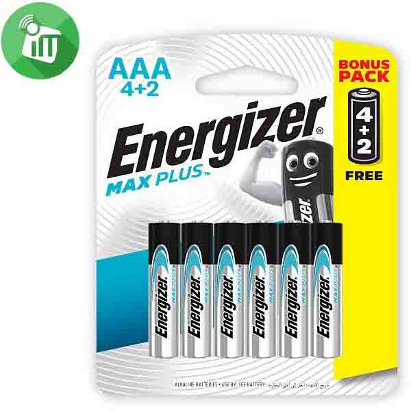 Energizer 6PCS AAA Max PLUS Batteries 1.5V