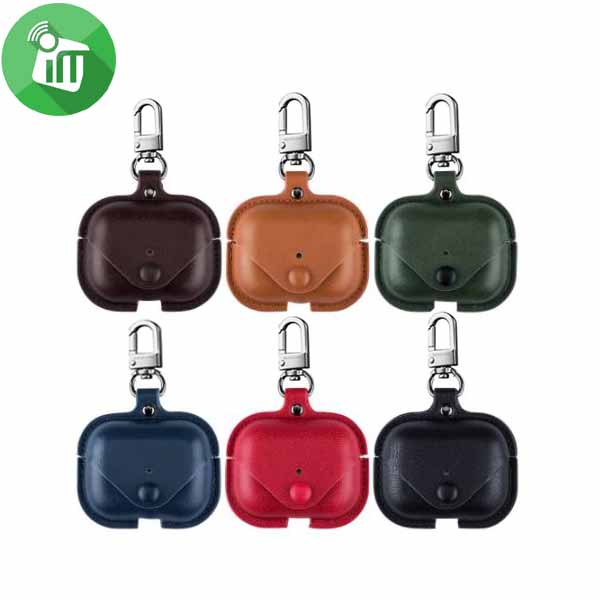 Magnet Leather PU Case With Hook For AirPods Pro