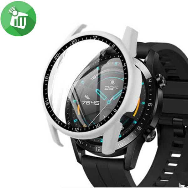 Fashion Bezel Ring Full Case PC Hard Protector for Huawei Watch GT 2 46mm - Image 5
